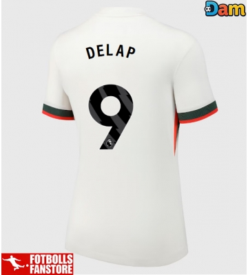 Chelsea Liam Delap #9 Bortatröja Dam 2025-26 Kortärmad